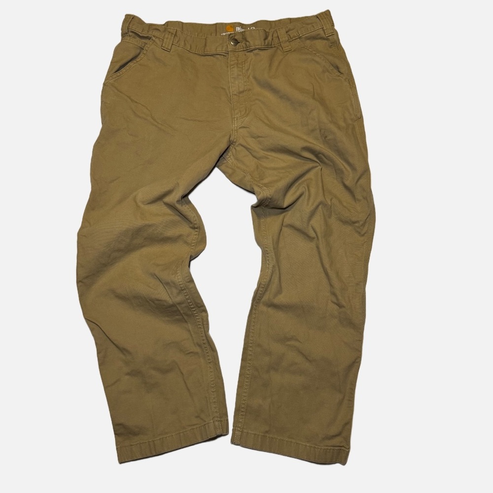 Carhartt Canvas Pants Men's 40x30 Work Tan/Khaki Relaxed Fit